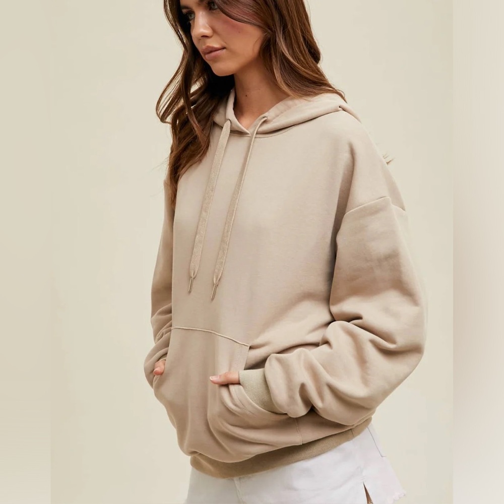 Wishlist Beige Hoodie Size M